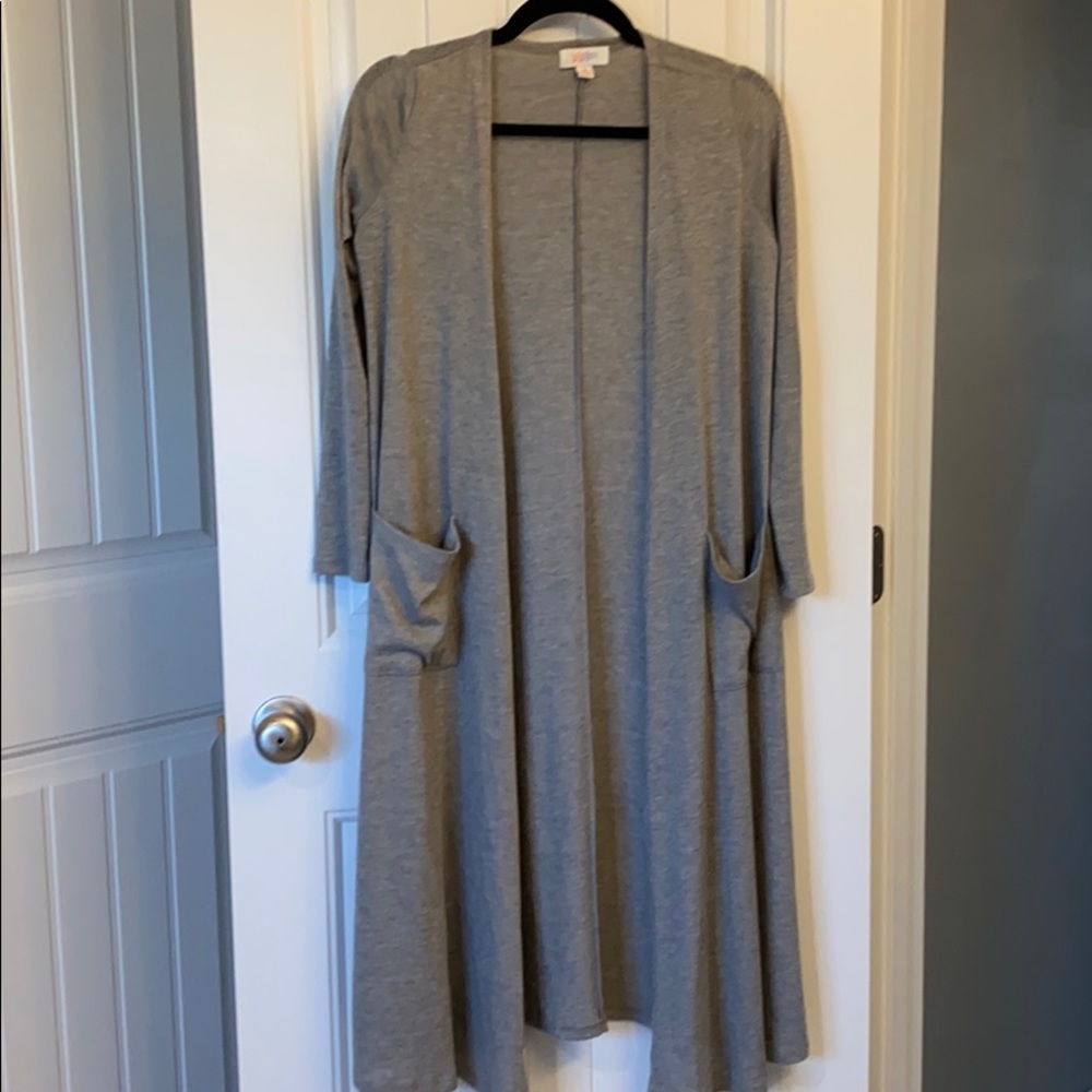 XS Gray Duster Cardigan